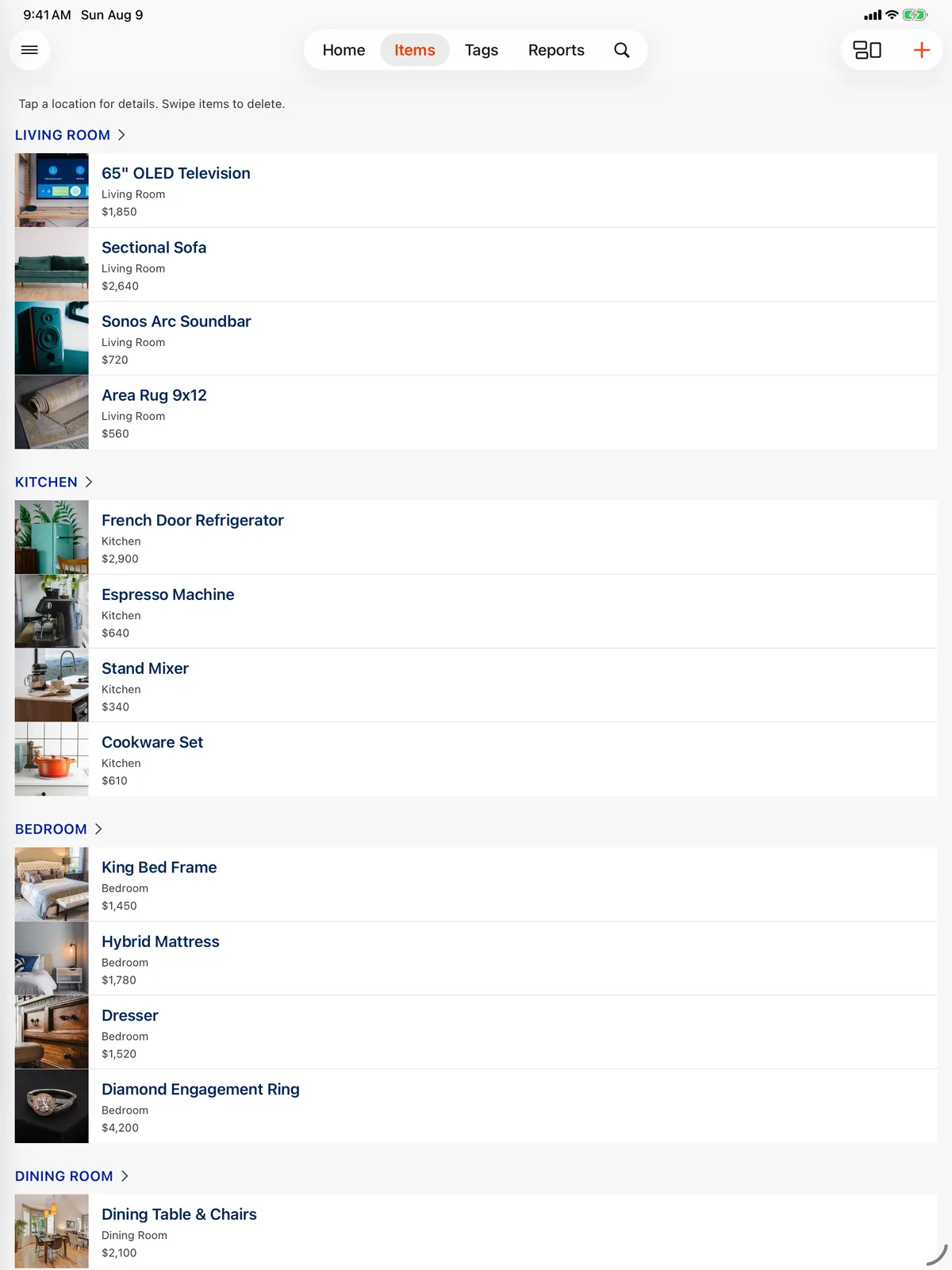 Itemized Home: Inventory for Insurance project preview